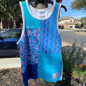 ✨SOLD✨ CHAMPION x MTV Collab Colorblock Tank Top Men's Multi Print Shirt Size M